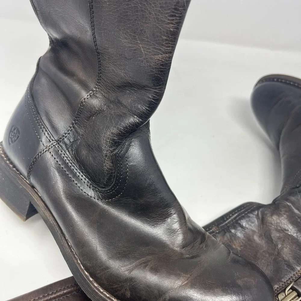 ARIAT Tall OTK Reverse-Ombre' Brown Leather FARAH #10021610 Boots US 7.5 B